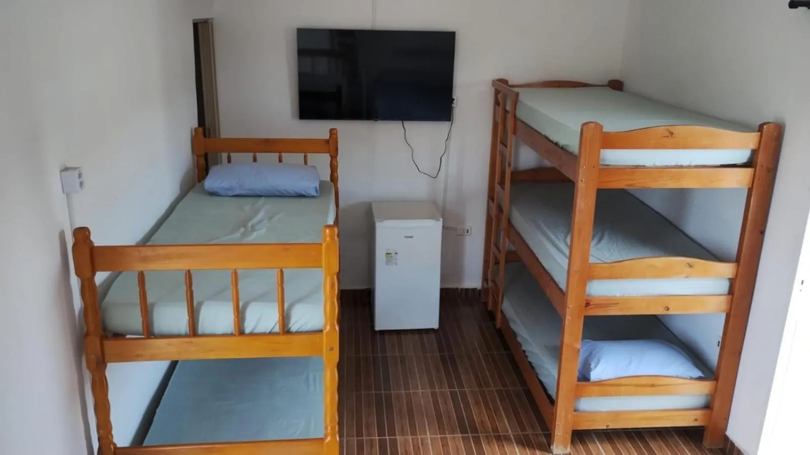 Quarto quádruplo da Pousada do Léo
